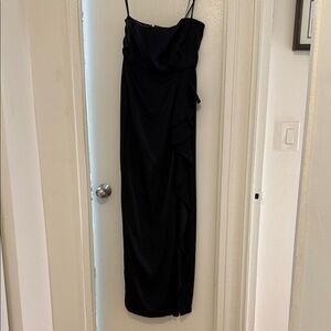 Elegant strapless Black BCBG dress